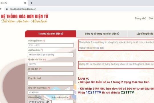 Hướng dẫn tra cứu HDDT trên trang tổng cục thuế
